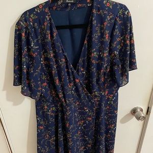 Madewell Floral Wrap Dress